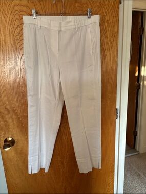 J Jill size M white linen crops/ankle length.